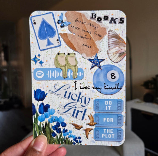 Blue Aesthetic Kindle Insert