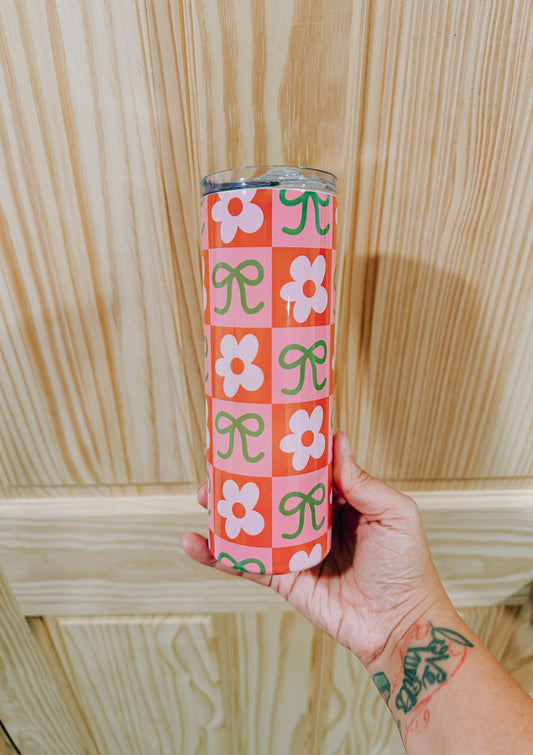 Flowers + Bows Tumbler