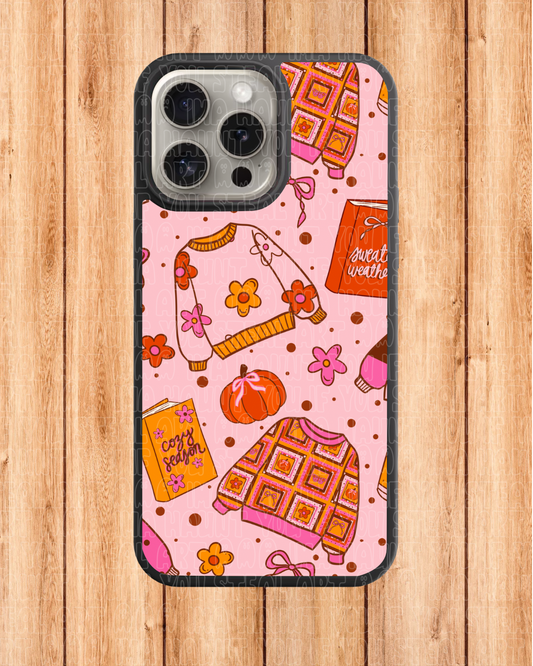 Fall Sweaters & Books Phone Case